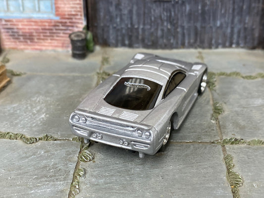 Custom Hot Wheels - Saleen S7 - Silver - Chrome Mag Wheels - Rubber Tires