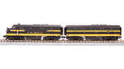 Broadway Limited Imports N EMD F3 AB, SLSF 5000/5100, Black & Yellow, A-unit Paragon4 Sound/DC/DCC, Unpowered B — product view 1
