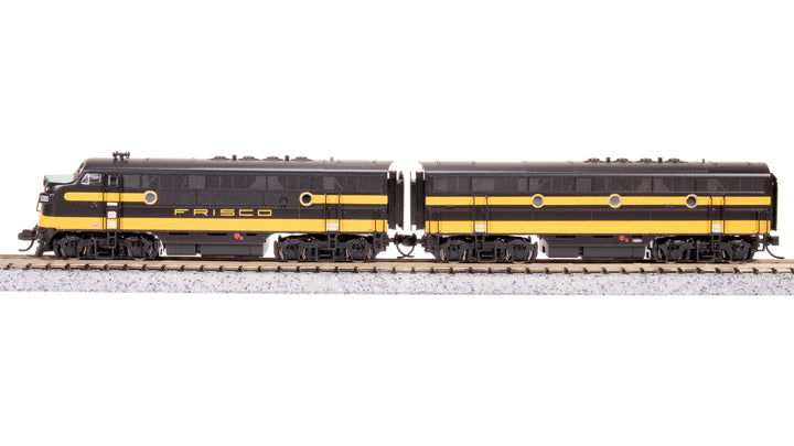 Broadway Limited Imports N EMD F3 AB, SLSF 5000/5100, Black & Yellow, A-unit Paragon4 Sound/DC/DCC, Unpowered B — product view 1