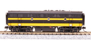 Broadway Limited Imports N EMD F3 AB, SLSF 5000/5100, Black & Yellow, A-unit Paragon4 Sound/DC/DCC, Unpowered B — product view 5