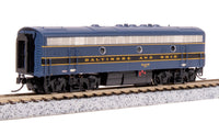 Broadway Limited Imports N EMD F7B, B&O 5456, Blue/Black/Gold, Paragon4 Sound/DC/DCC — product view 1