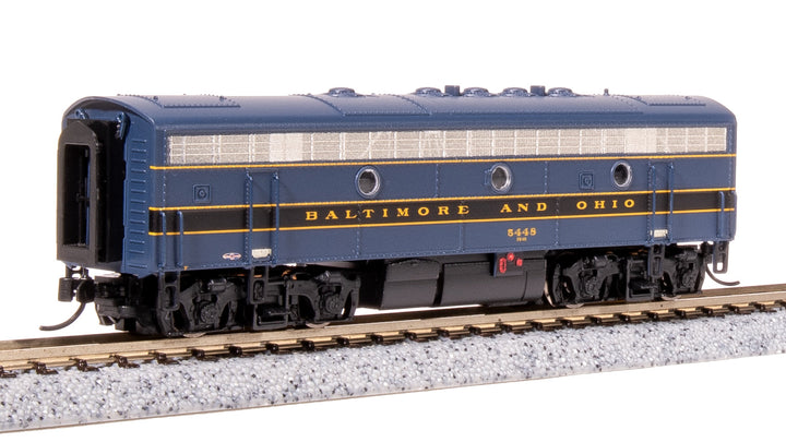 Broadway Limited Imports N EMD F7B, B&O 5456, Blue/Black/Gold, Paragon4 Sound/DC/DCC — product view 1