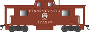 Bowser 43410 HO PRR Class N8 Steel Center-Cupola Cabin Car (Caboose) - Ready to Run -- Pennsylvania Railroad #478025 (Tuscan, white, Circle Keystone Central Region — exact product reference