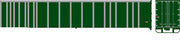 Bowser 43430 HO 53' Platewall Highway Trailer - Assembled -- Painted, Unlettered (green) — exact product reference