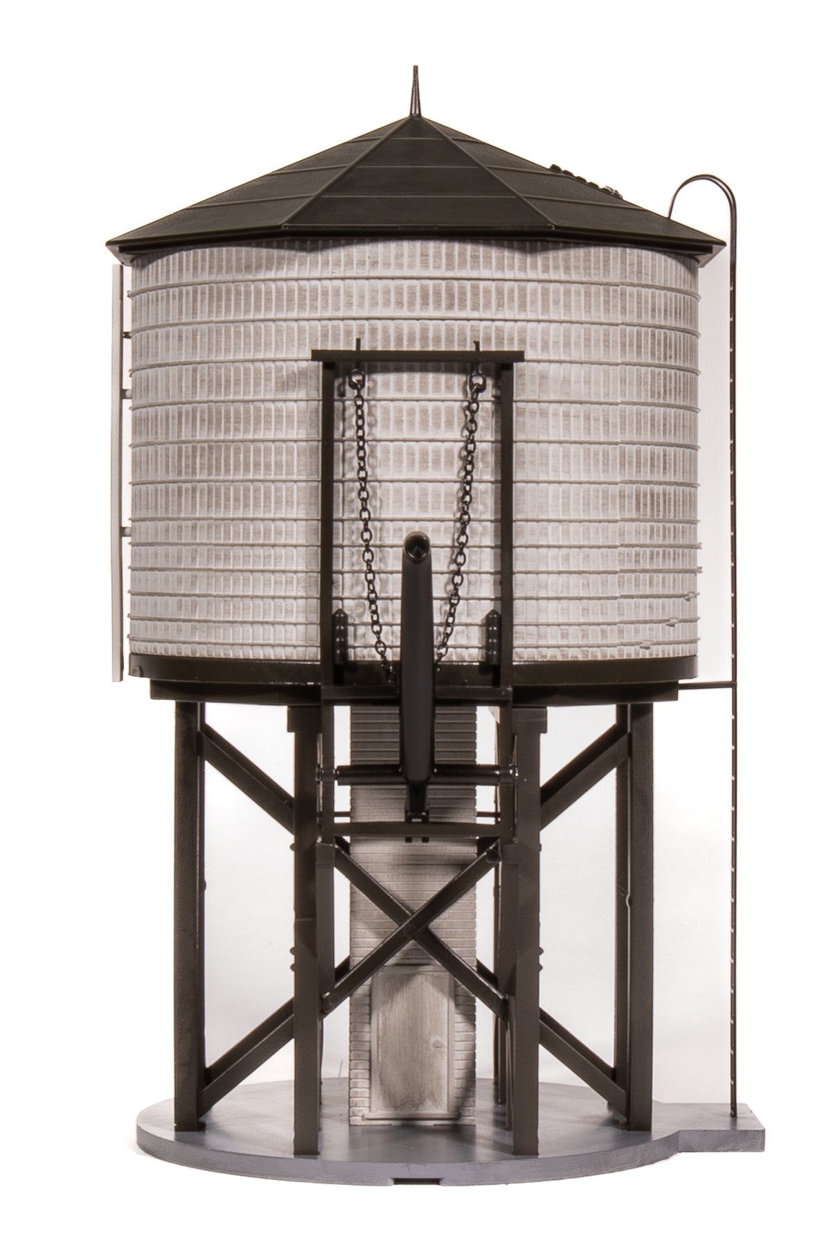 Broadway Limited Imports HO Operating Water Tower w/ Sound, GN, Weathered — product view 1