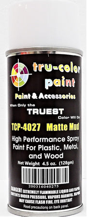 Tru-Color TCP-4027 Matte Mud Aerosol Spray Paint 4.5 oz 135mL Can– product image 1