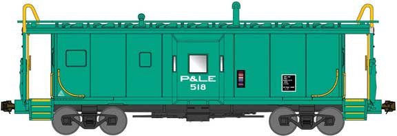 Bluford Shops N 42160 International Car Bay Window Caboose Phase 2 Pittsburgh & Lake Erie P&LE #518 — manufacturer reference