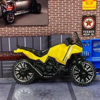 Loose Hot Wheels - Ducati DesertX Motorcycle - Yellow, White and Black