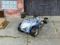 Custom Surf Crate Hot Rod with chrome mag wheels, side view