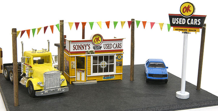 Banta Modelworks HO Scale Sonny's Used Cars Kit – 2122 — exact product reference