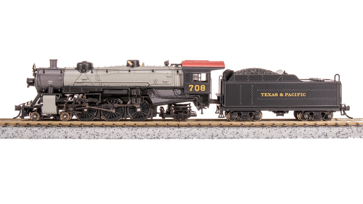 Broadway Limited Imports N Light Pacific 4-6-2, T&P 713, Gray Boiler, Paragon4 Sound/DC/DCC (NP) — product view 1