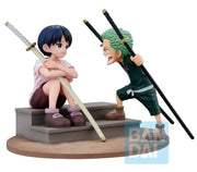 Bandai One Piece Ichibansho Revible Moment Roronoa Zoro & Kuina (Road to Dawn) Figure — product view 2