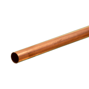 K&S 8116 Copper Tube, 1/4 in OD x 0.014 in Wall x 12 in– product image 1
