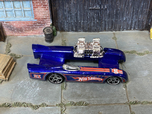 Loose Hot Wheels - Double Vision Salt Flat Racer - Blue