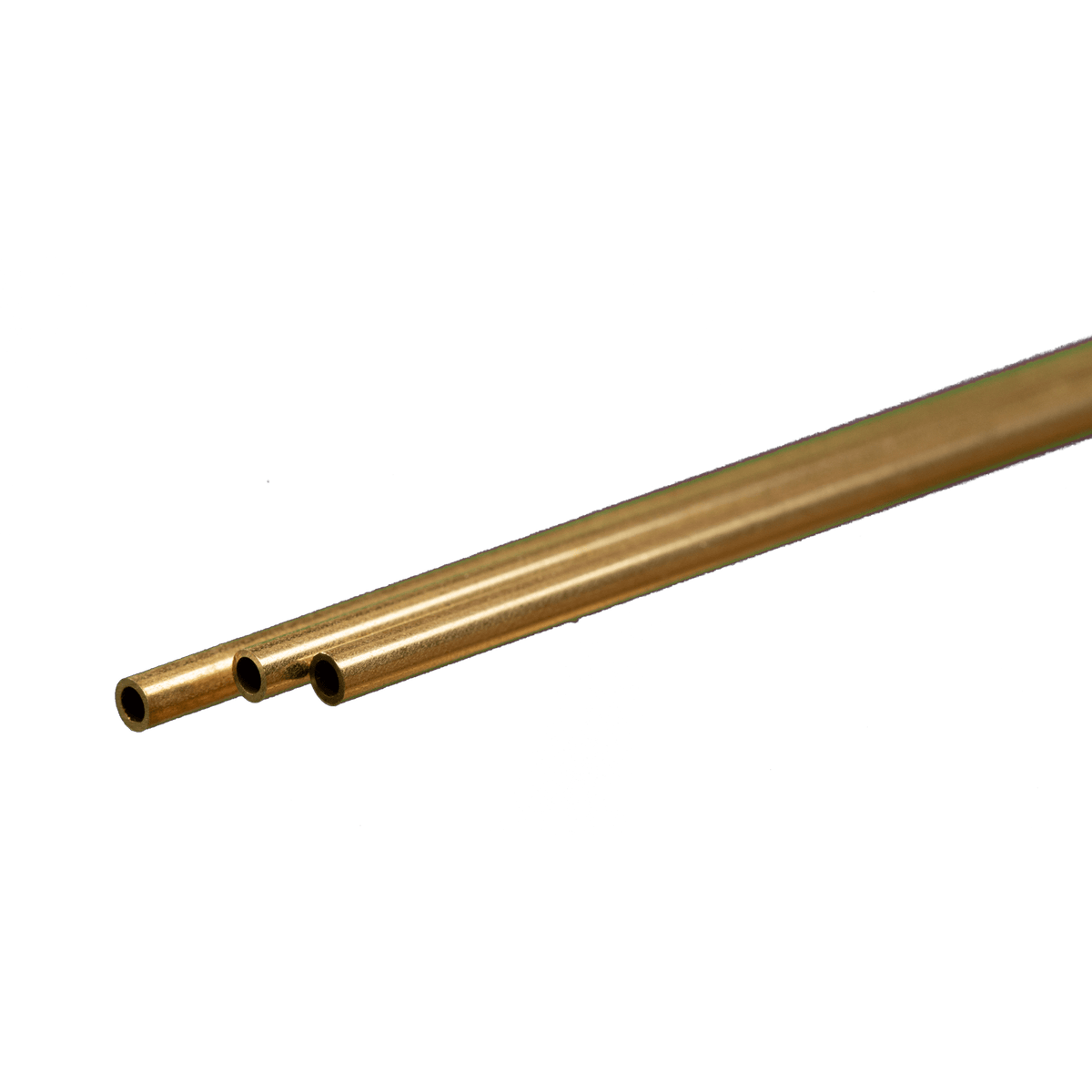 K&S 8126 Round Brass Tube: 3/32" OD x 0.014" Wall x 12" Long (3 Pieces)– product image