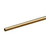 K&S 8127 Round Brass Tube: 1/8" OD x 0.014" Wall x 12" Long (1 Piece)– product image 1
