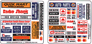 Blair Line 150 Storefront & Advertising Signs Modern Storefront (1975-1990s) HO Scale exact product reference