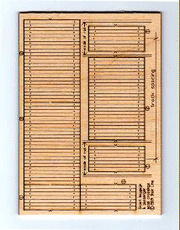 Blair Line 123 Wood Depot Baggage Cart Crossing Laser Cut Wood Kit pkg(3) HO Scale — exact product reference