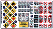 Blair Line 147 Highway Signs Modern Traffic 1971-Present (full color) HO Scale exact product reference