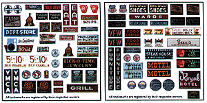 Blair Line 140 Storefront & Advertising Signs Business & Porcelain Advertising HO Scale — exact product reference