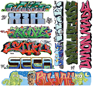 Blair Line 2260 Graffiti Decals Mega Set Set #11 pkg(9) HO Scale exact product reference