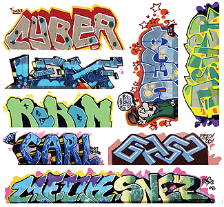 Blair Line 2261 Graffiti Decals Mega Set Set #12 pkg(8) HO Scale — exact product reference