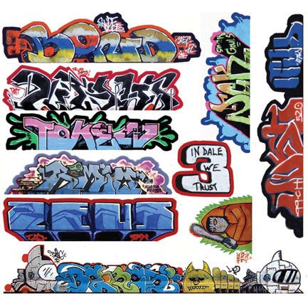 Blair Line 2263 Mega Set Modern Tagger Graffiti Decals #14 pkg(10) HO Scale — exact product reference