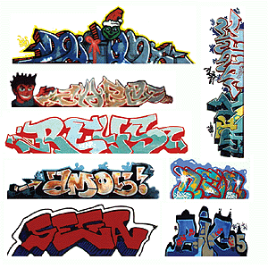 Blair Line 2246 Graffiti Decals Mega Set Set #3 pkg(8) HO Scale exact product reference