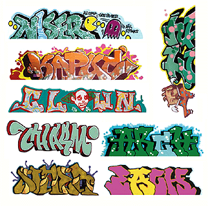 Blair Line 2248 Graffiti Decals Mega Set Set #5 pkg(8) HO Scale — exact product reference