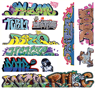 Blair Line 2259 Graffiti Decals Mega Set Set #10 pkg(11) HO Scale — exact product reference