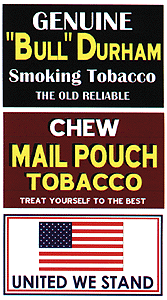 Blair Line 2255 Barn Sign Decals Set #6 - Chew Mail Pouch United We Stand Bull Durham HO Scale exact product reference