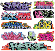 Blair Line 2257 Graffiti Decals Mega Set Set #8 pkg(11) HO Scale — exact product reference