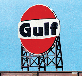 Blair Line 2523 Laser-Cut Wood Billboard Kits - Large for HO S & O Gulf Oil 3.00 x 3.87" A Scale exact product reference