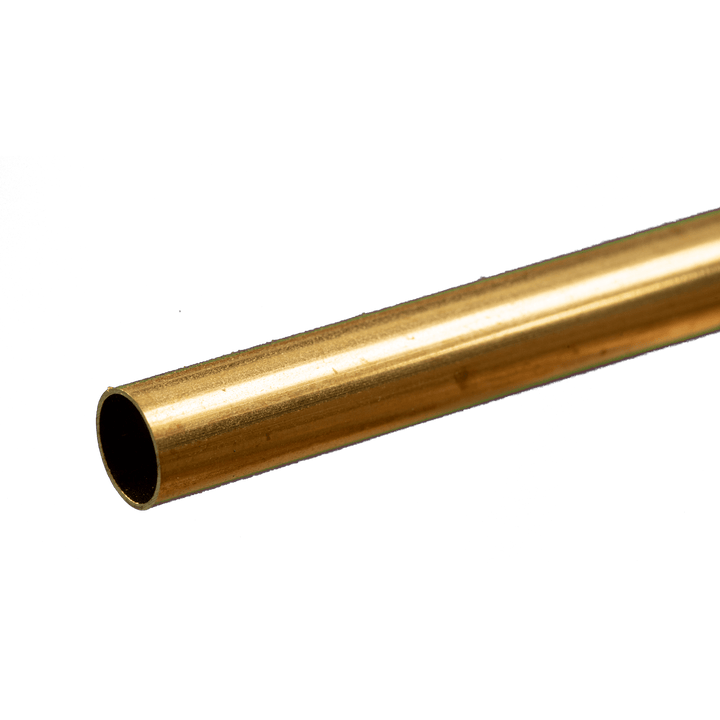 K&S 8133 actual round brass tube 5/16inchOD product closeup
