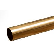 K&S 8139 actual round brass tube 1/2inchOD product closeup