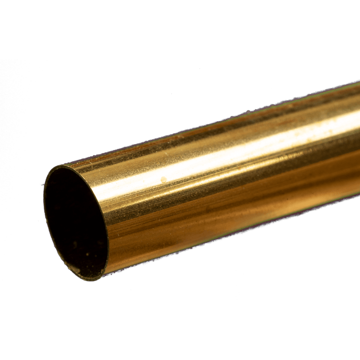 K&S 8144 Round Brass Tube: 21/32" OD x 0.014" Wall x 12" Long (1 Piece)