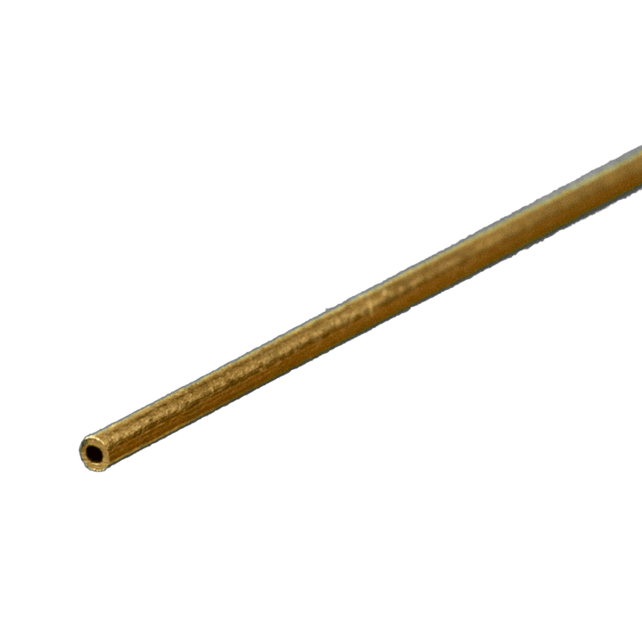 K&S 815035 Round Brass Tube, 1/32 in OD x 0.006 in Wall x 12 in