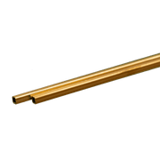 Square Brass Tube: 3/32" OD x 0.014" Wall x 12" Long (2 Pieces) — exact K&S Engineering product reference