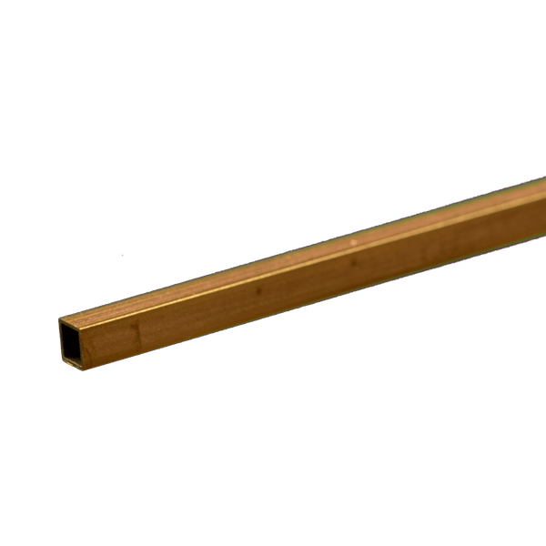 K&S 8152 Square Brass Tube – 5/32 Inch OD x 12 Inches