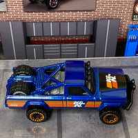 Loose Hot Wheels - 1973 Jeep J10 Pick Up - Blue K&N