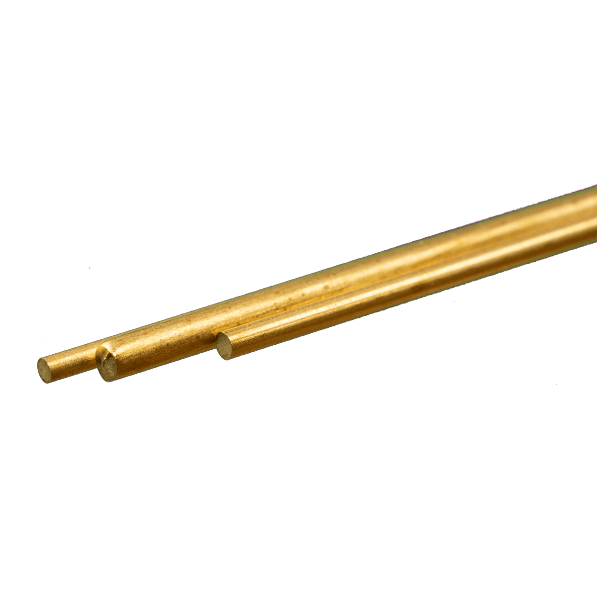 K&S 8158 actual Round Brass Rod Assortment .072 / .081 / .114 in – 3 Pack