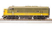 Broadway Limited Imports HO EMD F3 A/B, CN 9003/9004, Olive Green & Imitation Gold, A-unit Paragon4 Sound/DC/DCC, Unpowered B-unit — product view 3