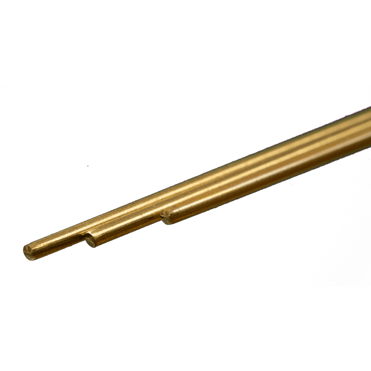 K&S 8162 Round Brass Rod — 1/16 in × 12 in, 3 Pieces physical product example