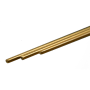K&S 8162 Round Brass Rod — 1/16 in × 12 in, 3 Pieces physical product example