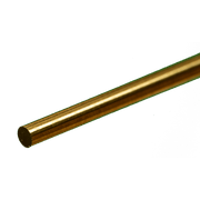 K&S 8164 Solid Brass Rod, 1/8 in Diameter x 12 in– product image 1