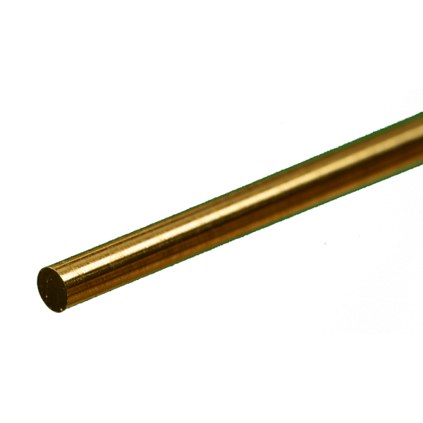 K&S 8164 Solid Brass Rod, 1/8 in Diameter x 12 in