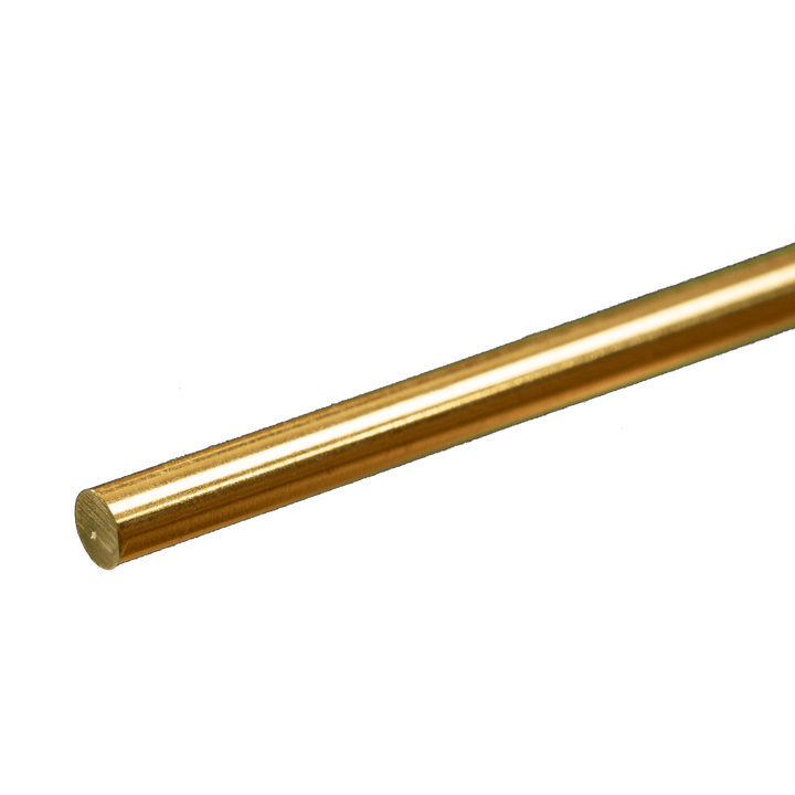 K&S 8165 Solid Brass Rod, 5/32 in Diameter x 12 in