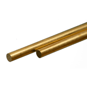 K&S 8167 Solid Brass Rod, 0.114 in Diameter x 12 in, 2 Pack– product image 1