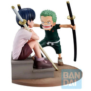 Bandai One Piece Ichibansho Revible Moment Roronoa Zoro & Kuina (Road to Dawn) Figure — product view 4