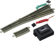 Bachmann 44860 N-scale number 6 right turnout with track section, controller and wiring
